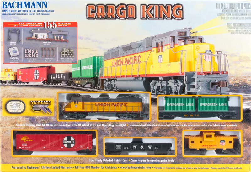 Bachmann 00680 Union Pacific Cargo King HO Gauge Diesel Train Set