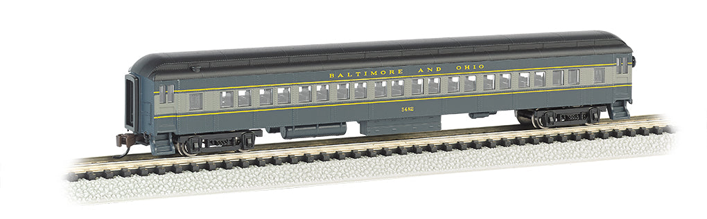 Bachmann 13753 N Baltimore & Ohio 72' Heavyweight Coach with Lighted Interior