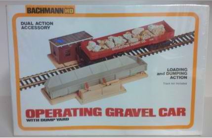 Bachmann 1426 HO Operating Gravel Car w/ Dump Yard