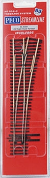 Peco SL-8351 HO Code 83 11.4° 5 Radius Right Hand Switch Turnout