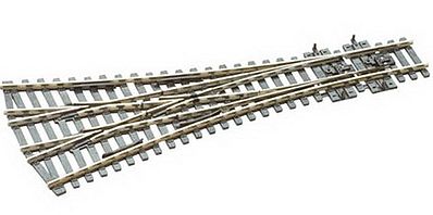 Peco SL-99 HO/OO Scale Code 100 Medium Radius 3-Way 12° Switch Turnout Insulfrog