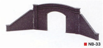 Peco NB-33 N Road Bridge Side, Stone Type - Single Track