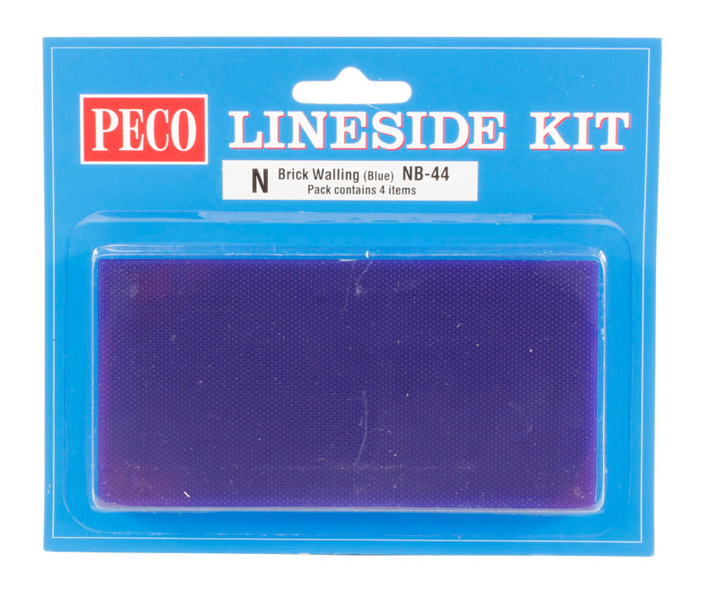 Peco NB-44 N Brick Wall Sheet, 5x2.5