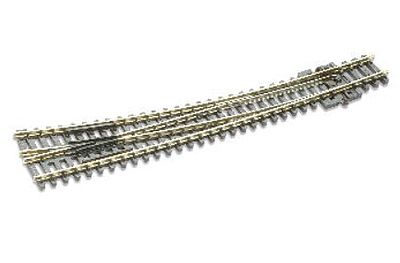 Peco SL-E386 N Code 80 8º 18" x 36" Radius Curved Right Hand Switch Turnout