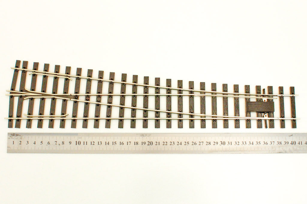 Peco SL-E791BH O Right Hand Code 143 Turnout - US Profile Flat Bottom Rail