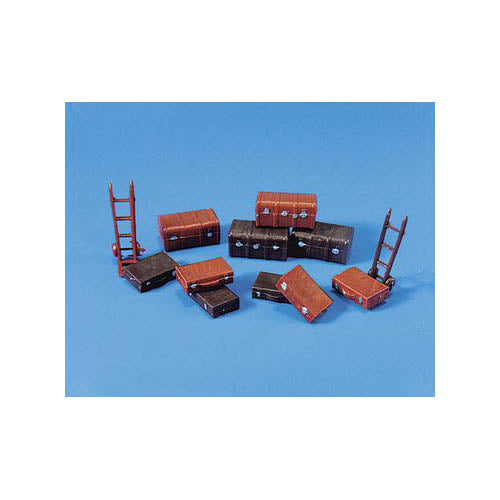 Peco 5062 HO Trucks/Suitcases & Trolley Sack Truck (12)