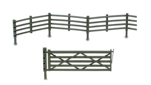 Peco LK-743 O 47" Flexible Field Fencing with 4 Gates