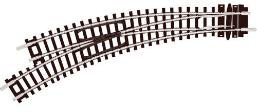 Peco ST-45 N Code 80 Setrack Left Hand Curved Switch Turnout