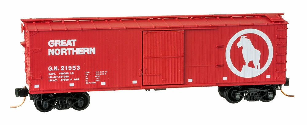 Micro-Trains 04200150 N Great Northern 40' Double-Sheathed Wood Boxcar #21953