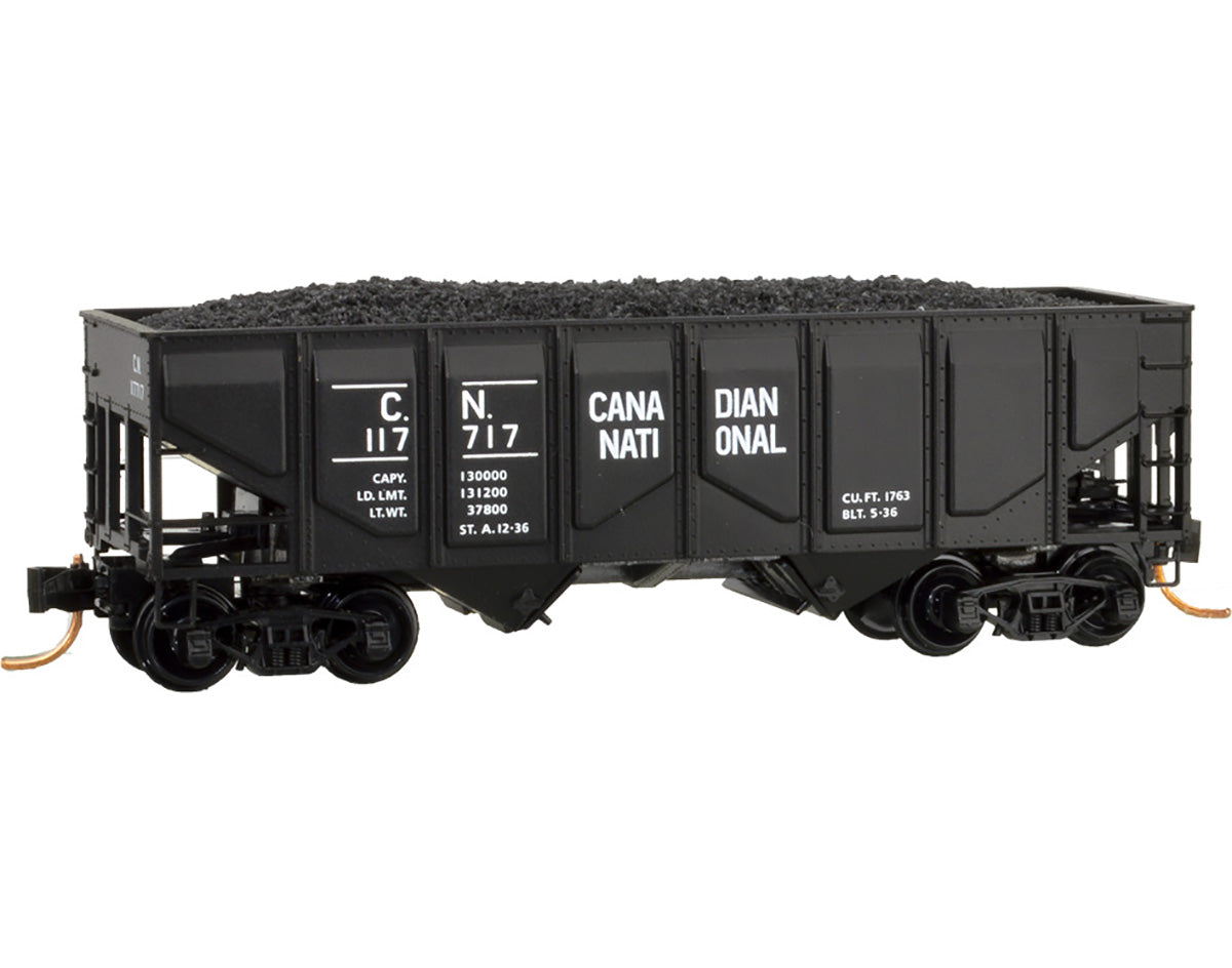 Micro-Trains 08500070 N CN 33' 2-Bay USRA Panel Side Hopper w/Coal Load #117717