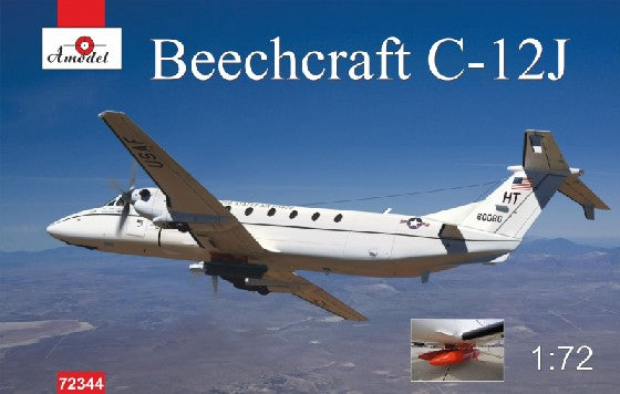 A Model from Russia 72344 1:72 Beechcraft C-12J Military Aircraft Plane Kit