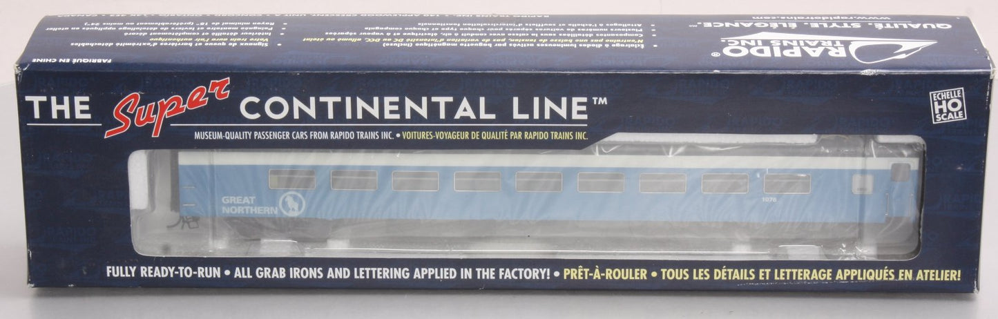 Rapido 100215 HO Scale Great Northern Leg-Rest Coach Passenger Car #1076