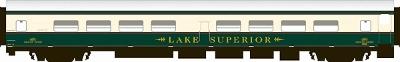 Rapido Trains 103071 HO Burlington Northern Executive "Lake Superior" Cafe-Bar