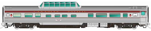 Rapido 116012 HO Canadian Pacific Budd Mid-Train Dome Car #500