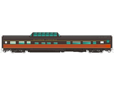 Rapido Trains 116024 HO Illinois Central Budd Mid-Train Dome #2200