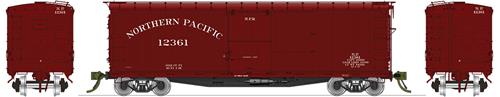 Rapido Trains 130002 HO Northern Pacific NP 10000-Series 40' Wood Boxcar (4)