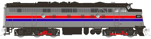 Rapido Trains 15558 N Amtrak EMD FL9 Diesel Loco Sound/DC/DCC No Number
