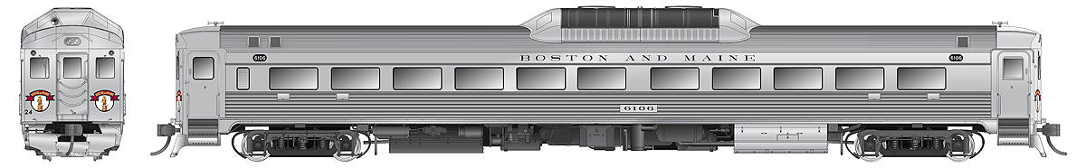 Rapido Trains 16038 HO Boston & Maine Budd RDC-1 Phase 1C #6108