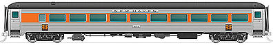 Rapido Trains 17025 HO New Haven Pullman-Bradley Stainless Steel Coach #8615