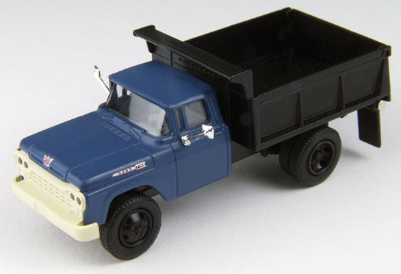 Classic Metal Works 30443 HO Mini Metals Academy Blue 1960 Ford Dump Truck