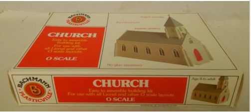 Bachmann 1933 O Dcale Plasticville Church Classic Building Kit