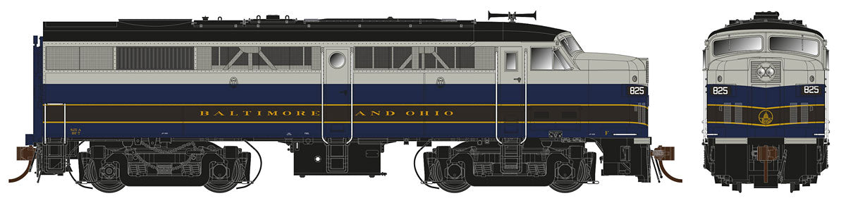 Rapido Trains 21500 HO Baltimore & Ohio ALCO FA-2 Diesel Loco LokSound/DCC #825