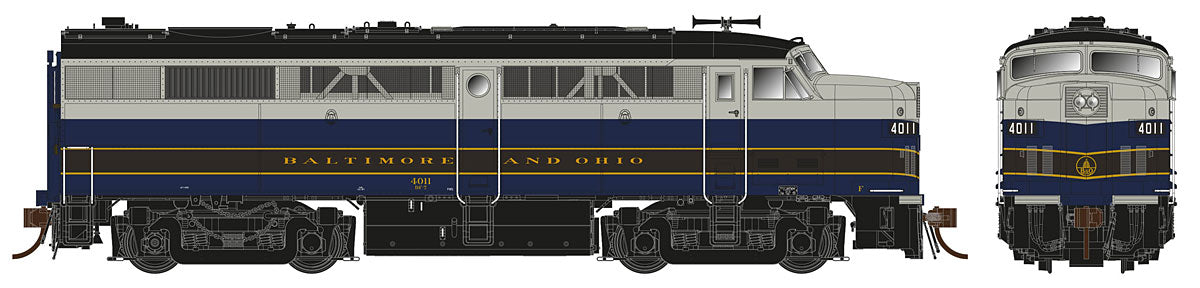 Rapido Trains 21504 HO Baltimore & Ohio Alco FPA-2 with LokSound & DCC #812
