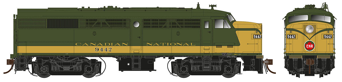 Rapido Trains 21508 HO Canadian National MLW FA-2 with LokSound & DCC #9442