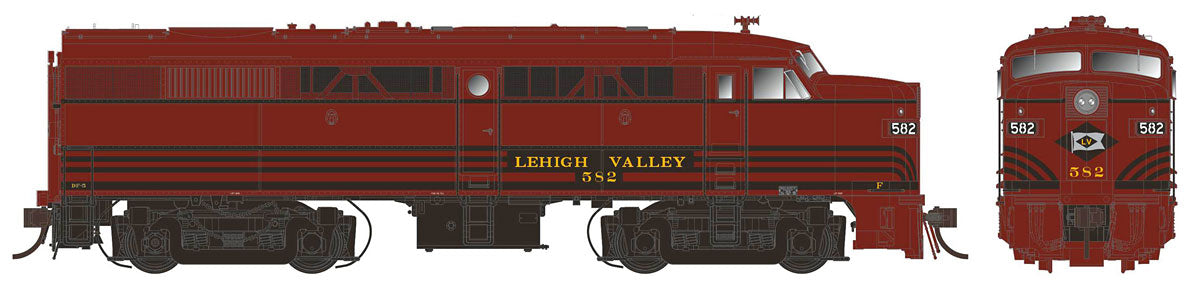 Rapido Trains 21536 HO Lehigh Valley ALCO FA-2 Diesel Loco Sound/DC/DCC #582