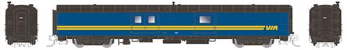 Rapido Trains 506529 N Via Rail Canada 73' Smooth Side Baggage-Express #9604