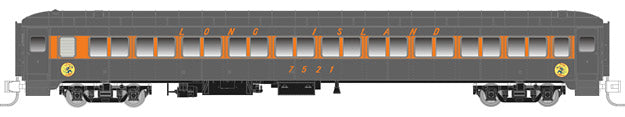 Rapido Trains 509048 N Long Island Lightweight 10-Window Coach #7536