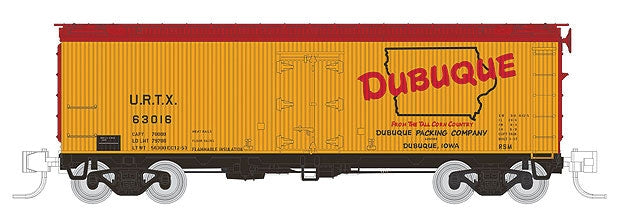 Rapido Trains 521008 N Dubuque Packing URTX 37' Wood Meat Reefer (4)
