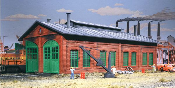 Walthers 933-3007 HO Cornerstone Series 2-Stall Engine House Building Kit