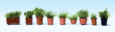 Walthers 949-1083 HO Potted Foliage Plants - Botanicals™ pkg(9)