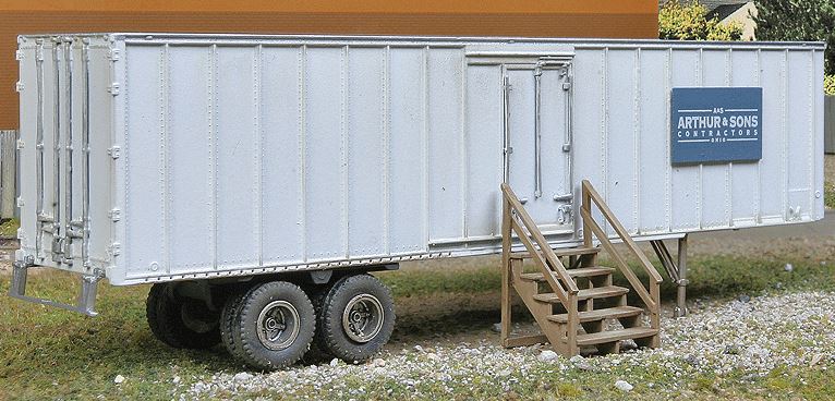 Walthers 949-2901 HO Construction Site Storage Trailer Kit