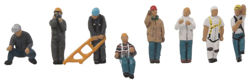 Walthers 949-6018 HO Quarry Terminal Workers Figures (Set of 6)