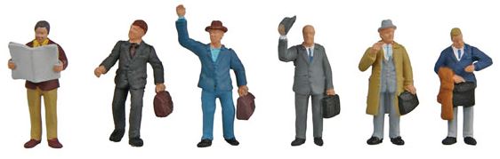 Walthers 949-6024 HO Business Travelers Figures (Set of 6)