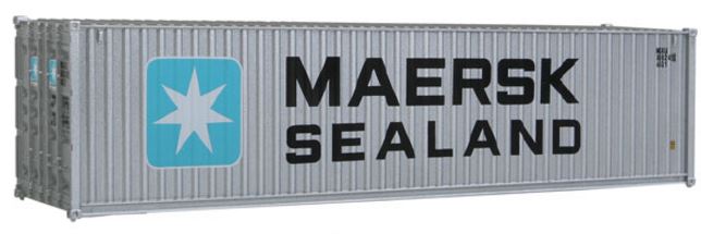 Walthers 949-8255 HO Maersk-Sealand - 40' Hi Cube Corrugated Side Container