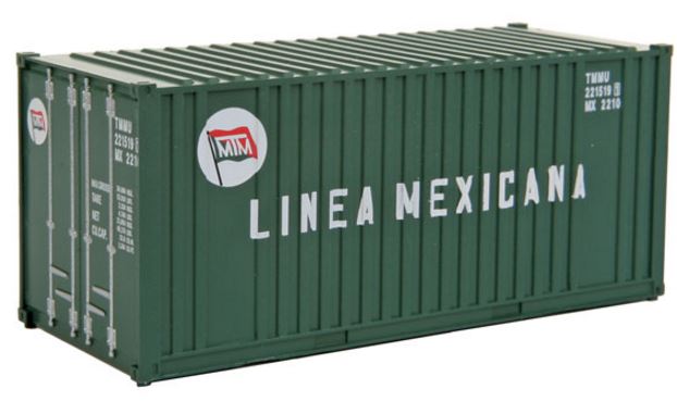 Walthers 949-8008 HO Linea Mexicana 20' Rib-Side Container