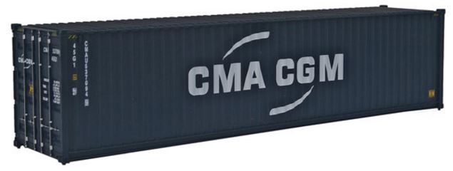 Walthers 949-8257 HO CMA-CGM (New Logo) 40' Hi Cube Corrugated Side Container