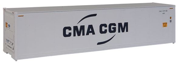 Walthers 949-8357 HO CMA-CGM 40' Hi Cube Smooth Side Reefer Container