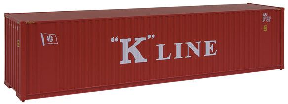 Walthers 949-8203 HO K-Line 40' Hi Cube Corrugated Container with Flat Roof