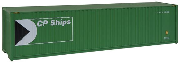 Walthers 949-8206 HO CP Ships 40' Hi Cube Corrugated Container with Flat Roof