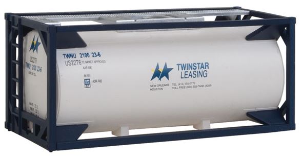 Walthers 949-8106 HO Twinstar Leasing 20' Tank Container Kit