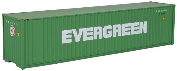 Walthers 949-8202 HO Evergreen 40' Hi Cube Corrugated Container with Flat Roof