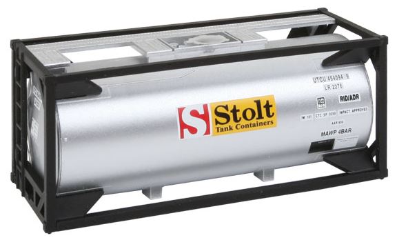 Walthers 949-8104 HO Stolt 20' Tank Container