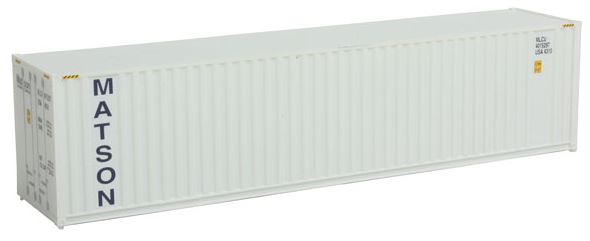 Walthers 949-8205 HO Matson 40' Hi Cube Corrugated Container with Flat Roof