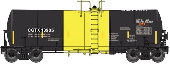 Walthers 920-100037 HO Trinity CGTX 40' 14,000-Gallon Tank Car #13905