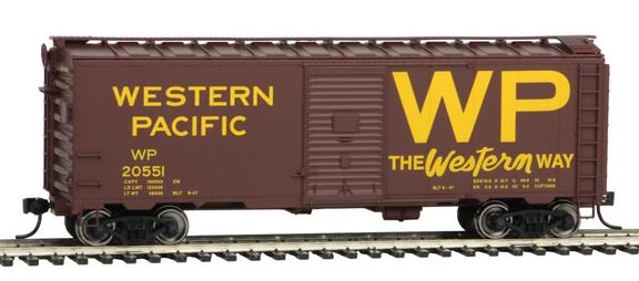Walthers 910-1685 HO Western Pacific 40' AAR 1944 Boxcar #20551
