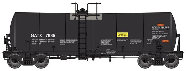 Walthers 920-100042 HO GATX 40' Trinity 14,000-Gallon Tank Car #7951